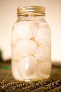 Pickled eggs were once a common barroom snack.