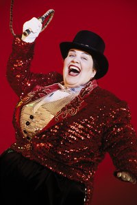 A circus ringleader is a master of ceremonies.