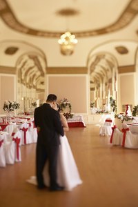 Ceiling draperies can make a large space feel more intimate.