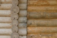 Popsicle sticks resemble the wooden walls of a fort.