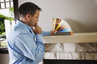 Choose a color paint for the bricks to match your space.