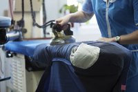 Woman pressing new suit