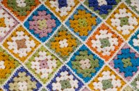 Granny squares are worked separately and then joined, so they are a portable project.