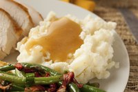 Mashed potatoes taste even better than unusual when you add brown gravy.