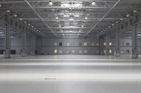 An empty warehouse.