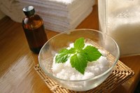 Patchouli leaves and essential oil add fragrance to bath treatments.