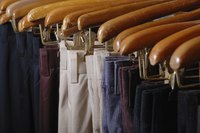 High quality hangers help keep dress pants smooth and wrinkle free.