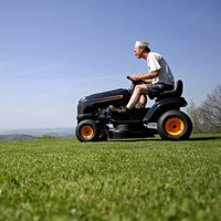 Lubricating the mower deck prevents creaking.