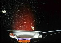 When hot, cooking oil has a tendency to splatter.