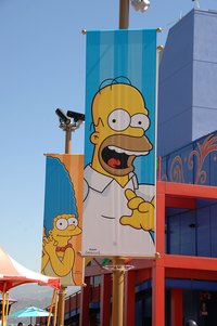 3D experiences like The Simpsons ride are dominant at Universal Studios.