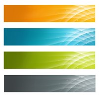 Many web-based services offer free graphics for banner ads.