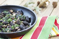 Pan-fry reconstituted morels in olive oil and sprinkle with fresh herbs for a light, simple, earthy-tasting salad.