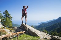 Image of a woman hiking.