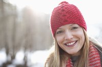 Building the wig on a knit cap helps keep Raggedy Ann warm on cool Halloween nights.