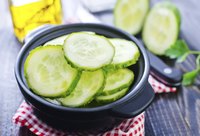 Slice cucumbers for a crowd with the food processor.