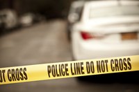 A police crime scene tape.