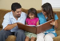 Use items around your house to make a personalized scrapbook.