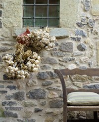 Drying garlic is common in many cultures.