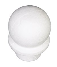 If you don't want plain, Titanium-white Styrofoam balls, you can dye them quickly and easily.
