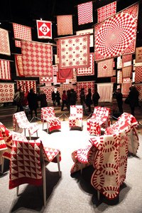 Many quilt designs use a wedge shape.