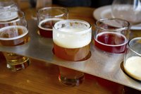 Assortment of microbrews.