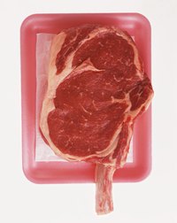 Fresh meat should be pink to red in color.