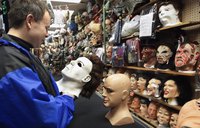 Some stores sell Michael Myers masks.