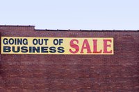 A going out of business sign.