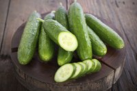 One whole cucumber only has 45 calories.
