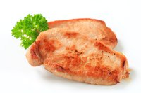 Pork chops can be served with or without the bone.