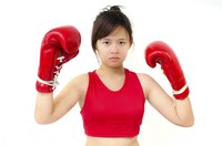 Create a girls' boxing costume.
