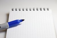Hold the Sharpie at different angles to change the drawn line's thickness.