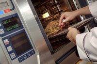 An instant-read thermometer should not be left in the meat during cooking.