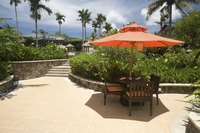 Patio umbrellas and seat cushions are just some of the uses of Sunrella fabrics.