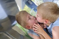 A simple household mirror can be transformed into a fun carnival mirror.