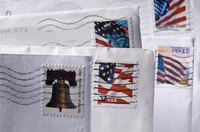 Envelopes with U.S. stamps.