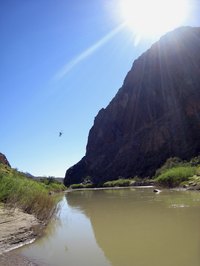 Big Bend Ranch State Park along the Rio Grande River has a historic ranch house for overnight guests.