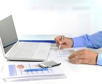 An accountant working at the office.