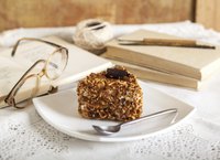 Let candied hazelnuts cool completely before using them in a recipe.
