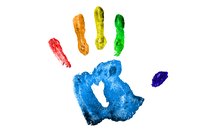 A mother will treasure a gift decorated with her child's hand print for life.