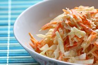 Dry the cabbage before adding dressing.