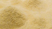 Close up of corn gluten meal used to feed livestock