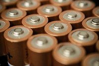 Close-up of batteries