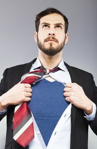 Trace the Superman logo onto his shirt for an easy, instantly recognizable costume.