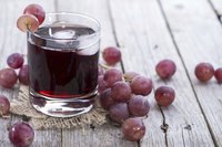Serve the grape juice chilled.