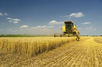 Harvesters are an example of machines that eliminate some of the disadvantages of human handling in agriculture.