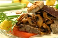 Mushrooms bring moisture and savory, earthy notes to a liver dish.