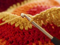 Make an easy lap afghan by repeating basic stitch combinations.