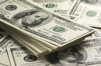 Stack of U.S. money.