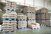 Warehouse stores often sell grains in large sacks.